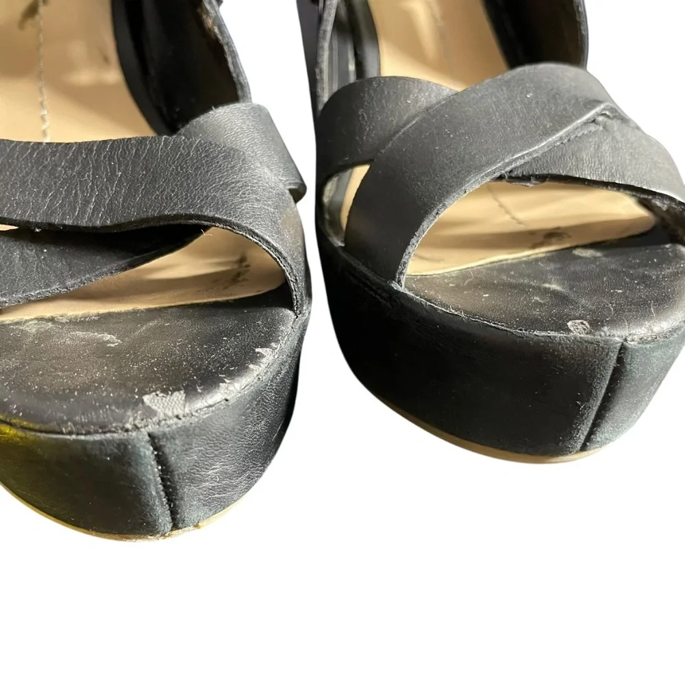 Dolce Vita Whimsigoth Wedge Sandals 6 revolve leather strappy shoes open toe
